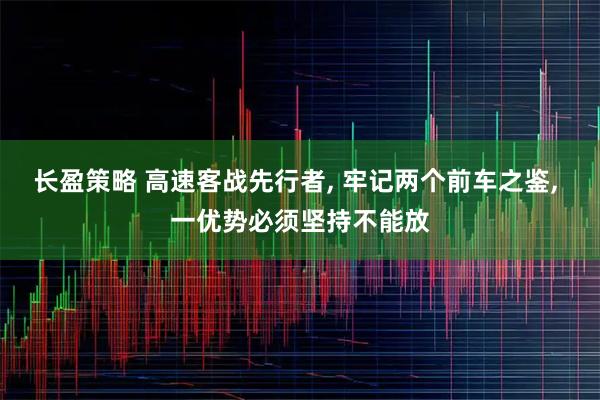 长盈策略 高速客战先行者, 牢记两个前车之鉴, 一优势必须坚持不能放